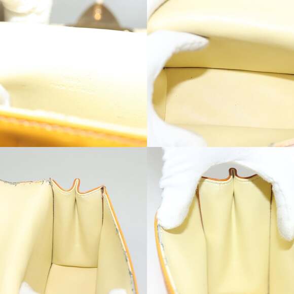 LOUIS VUITTON Monogram Vernis Spring Street Bag Lime Yellow M91068 - Picture 12 of 13